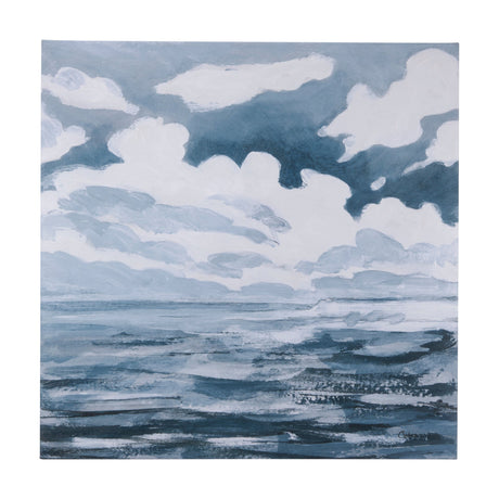Clouds and sea I by Mercana Studio a Hand Embellished Textured Canvas by Mercana at Eve Furniture