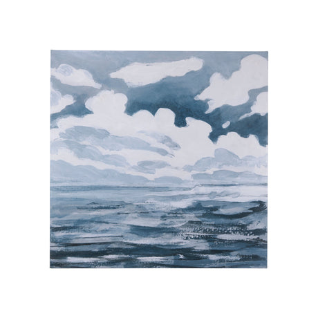 Clouds and sea I by Mercana Studio a Hand Embellished Textured Canvas by Mercana at Eve Furniture