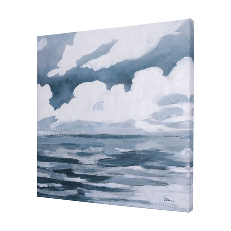 Clouds and sea II by Mercana Studio a Hand Embellished Textured Canvas by Mercana at Eve Furniture