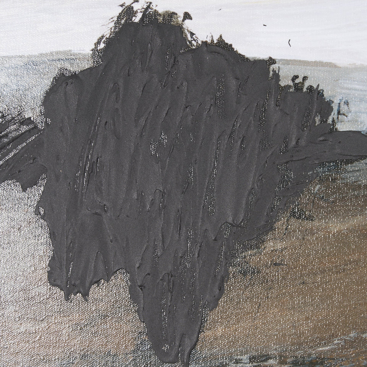 Cloudy Day II by Mercana Studio a Hand Embellished Textured Framed Art Print by Mercana at Eve Furniture