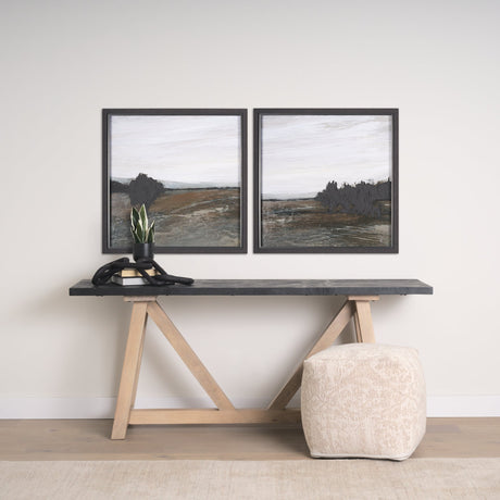 Cloudy Day II by Mercana Studio a Hand Embellished Textured Framed Art Print by Mercana at Eve Furniture