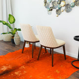 Clove Beige Velvet Dining Chair (Set Of 2) by Ashcroft Imports at Eve Furniture