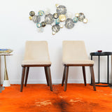 Clove Beige Velvet Dining Chair (Set Of 2) by Ashcroft Imports at Eve Furniture