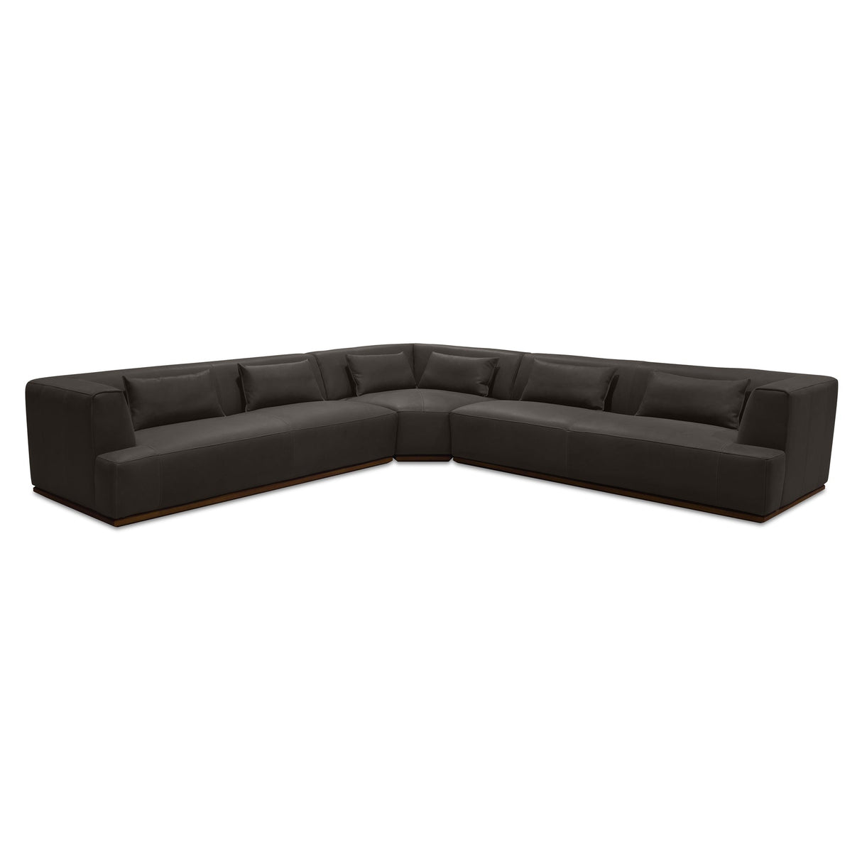 Clove Deep Brown L-Shaped Sectional by Moe's Home at Eve Furniture