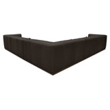 Clove Deep Brown L-Shaped Sectional by Moe's Home at Eve Furniture