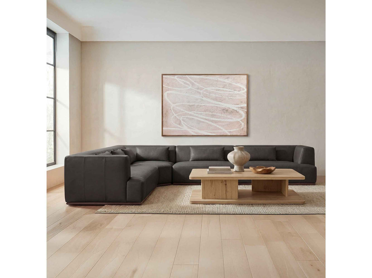 Clove Deep Brown L-Shaped Sectional