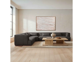 Clove Deep Brown L-Shaped Sectional