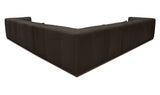 Clove L-Shaped Sectional Deep Brown by Moe's Home at Eve Furniture