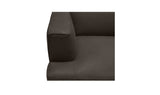 Clove L-Shaped Sectional Deep Brown by Moe's Home at Eve Furniture