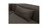 Clove L-Shaped Sectional Deep Brown by Moe's Home at Eve Furniture
