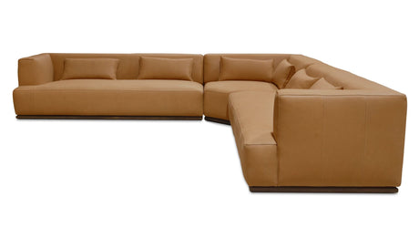 Clove L-Shaped Sectional Tan by Moe's Home at Eve Furniture