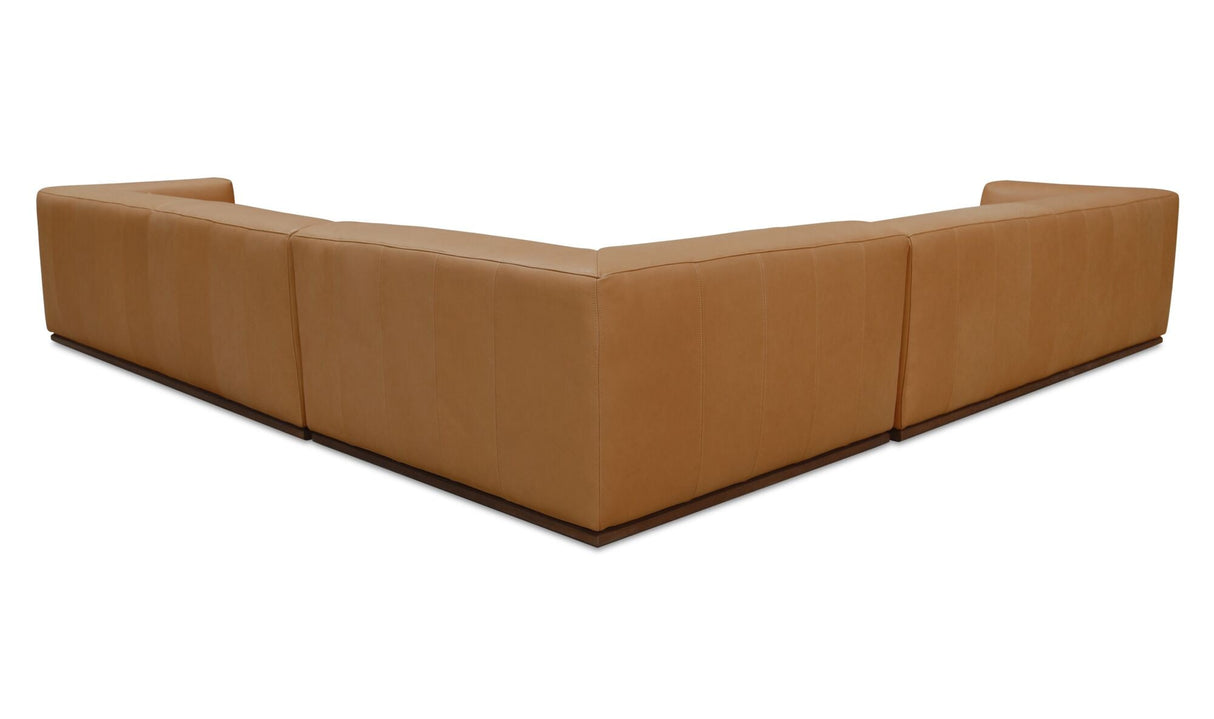 Clove L-Shaped Sectional Tan by Moe's Home at Eve Furniture