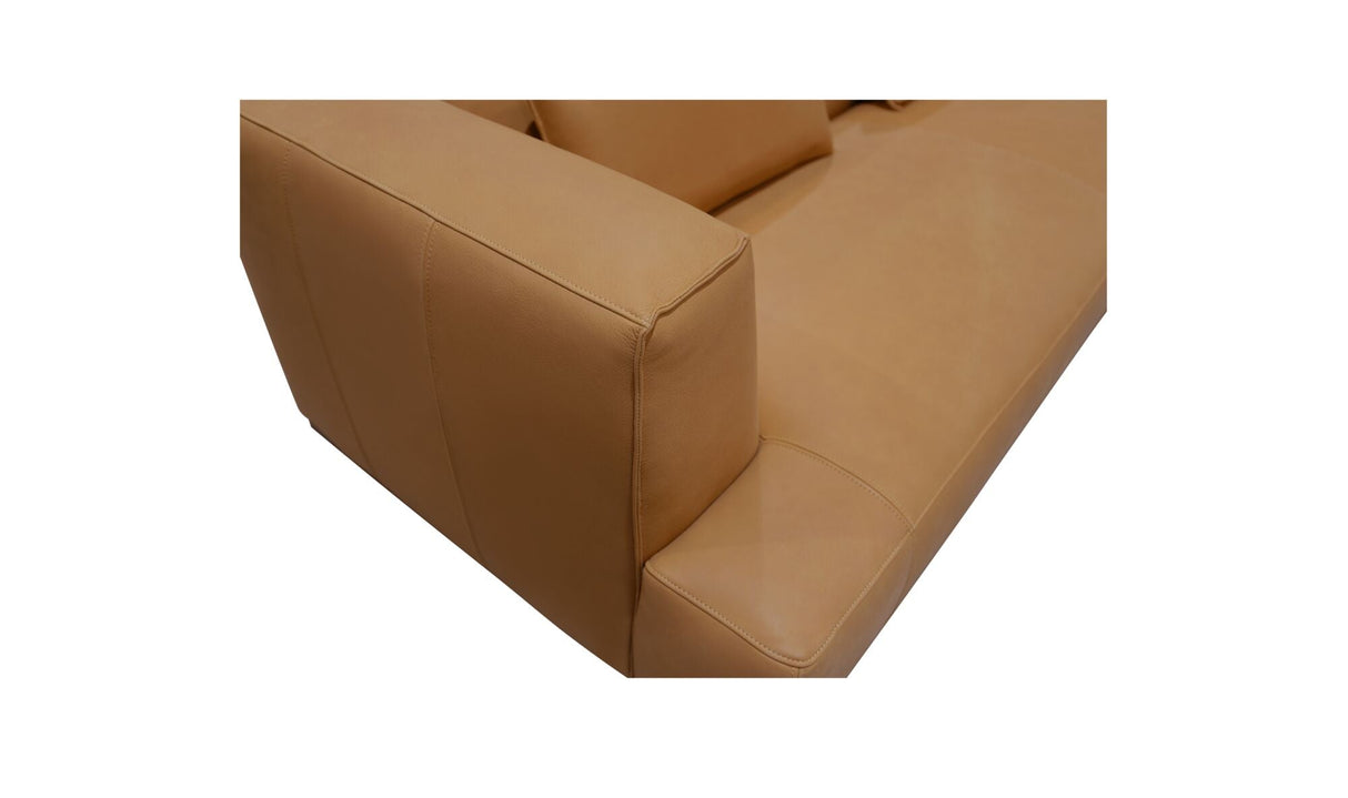 Clove L-Shaped Sectional Tan by Moe's Home at Eve Furniture