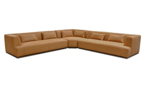 Clove L-Shaped Sectional Tan by Moe's Home at Eve Furniture