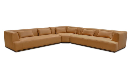 Clove L-Shaped Sectional Tan by Moe's Home at Eve Furniture