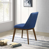Clove Navy Blue Velvet Dining Chair (Set Of 2) by Ashcroft Imports at Eve Furniture