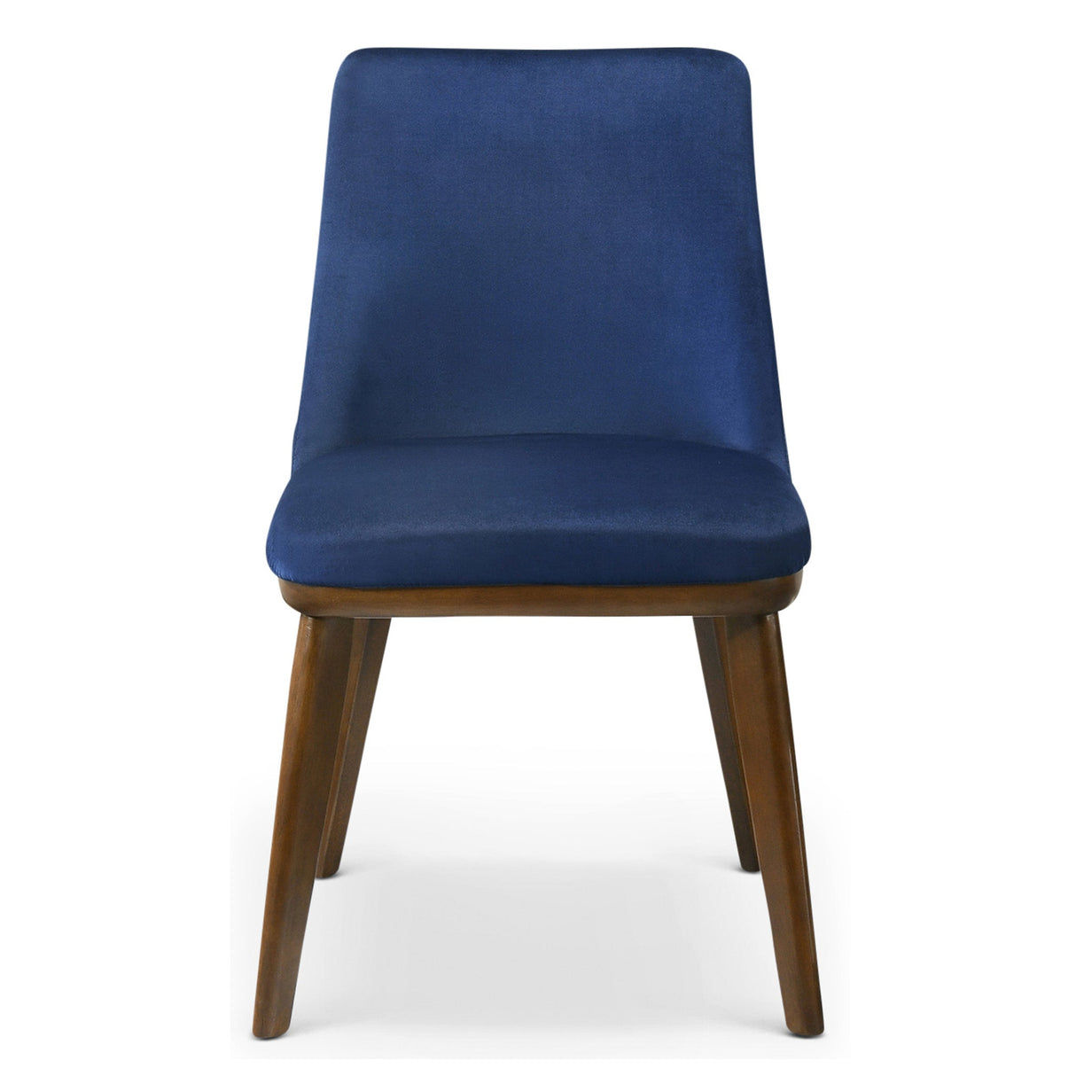 Clove Navy Blue Velvet Dining Chair (Set Of 2) by Ashcroft Imports at Eve Furniture