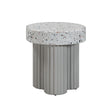 Clover Faux Terrazzo Indoor / Outdoor Round Side Table by TOV Furniture at Eve Furniture