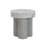 Clover Faux Terrazzo Indoor / Outdoor Round Side Table by TOV Furniture at Eve Furniture