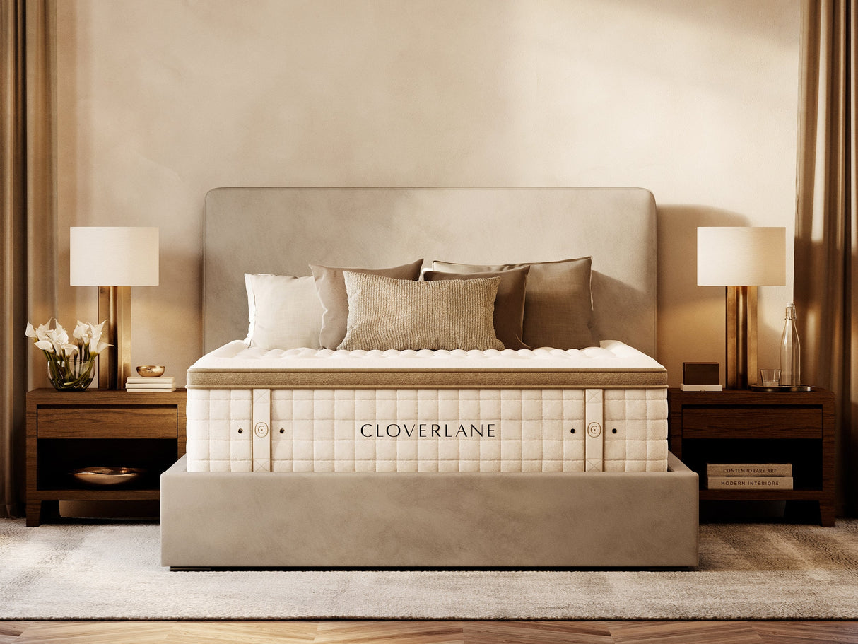 Cloverlane Hybrid Medium White California King Mattress