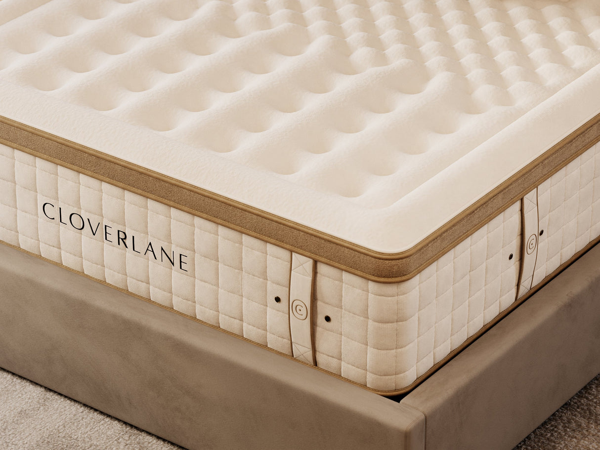 Cloverlane Hybrid Medium White California King Mattress