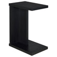 Clower Black Engineered Wood C-Shaped Sofa Side Table by Coaster at Eve Furniture