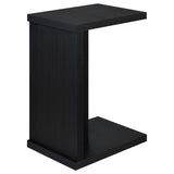 Clower Black Engineered Wood C-Shaped Sofa Side Table by Coaster at Eve Furniture