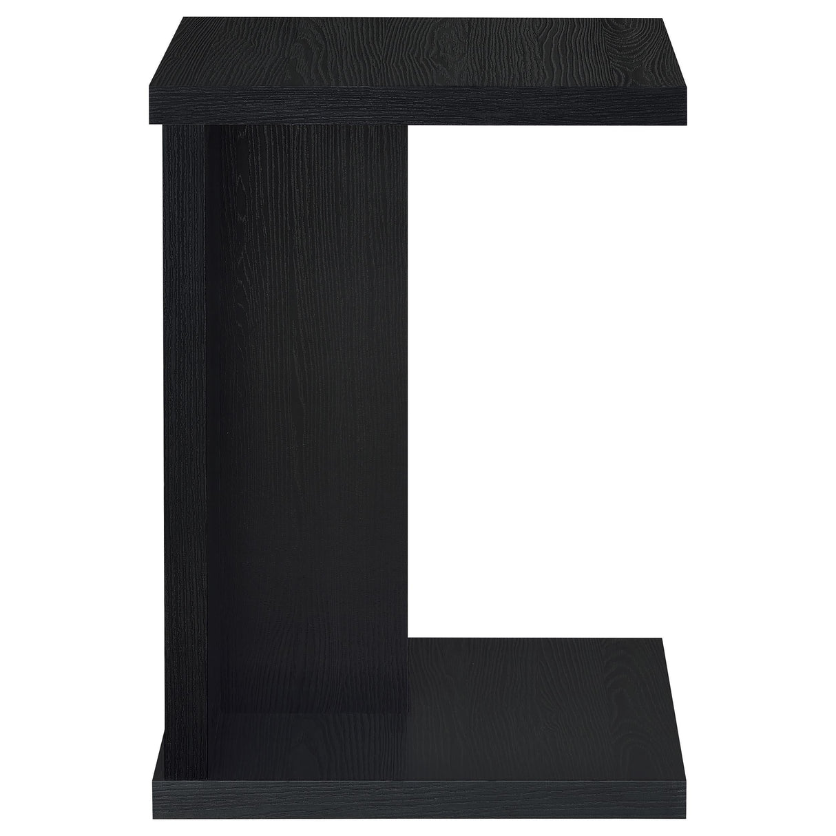 Clower Black Engineered Wood C-Shaped Sofa Side Table by Coaster at Eve Furniture