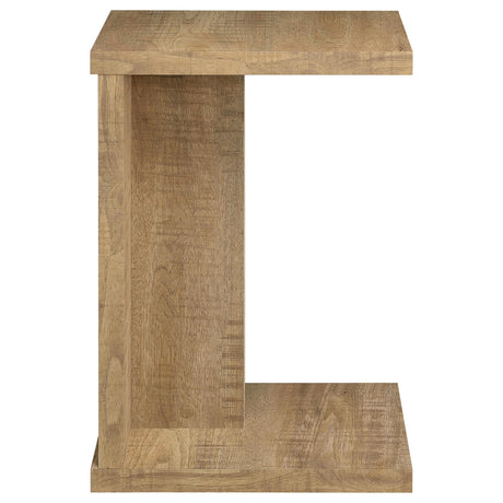 Clower Mango Engineered Wood C-Shaped Sofa Side Table by Coaster at Eve Furniture