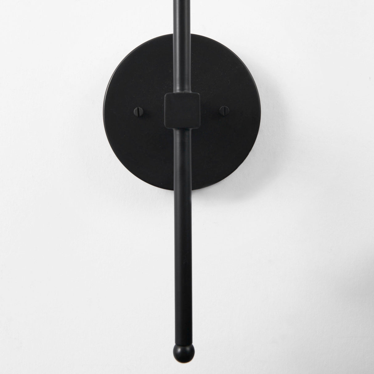 Clyde Matte Black W/Glass Round Wall Sconce by Mercana at Eve Furniture