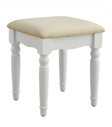 Athy White Vanity w/ Stool by Furniture of America at Eve Furniture