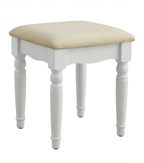 Athy White Vanity w/ Stool by Furniture of America at Eve Furniture