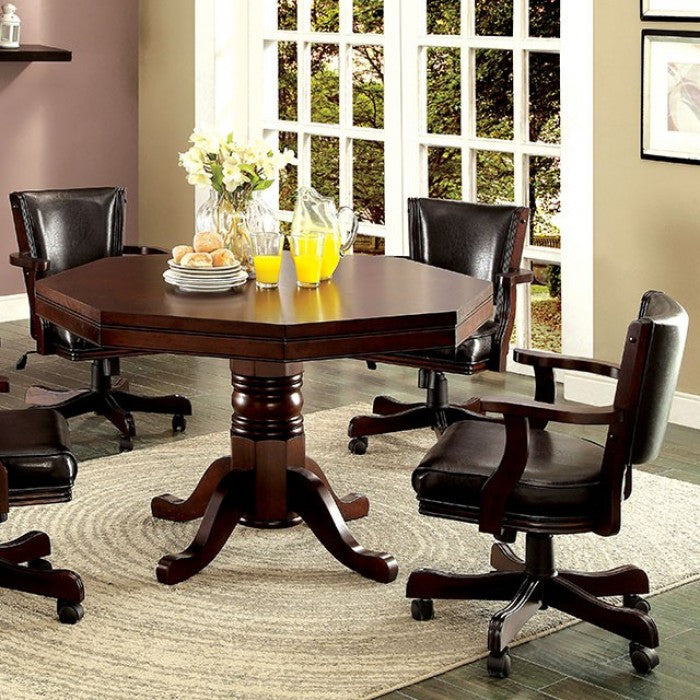 Rowan Cherry 5-Piece Dining Room Set by Furniture of America at Eve Furniture