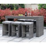 Ismay Gray Outdoor Bar Stool (6/Ctn)