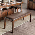 Wichita Distressed Dark Oak Bench by Furniture of America at Eve Furniture