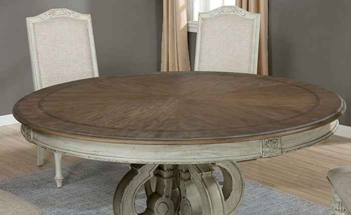 Arcadia Antique White/Ivory 7-Piece Dining Room Set