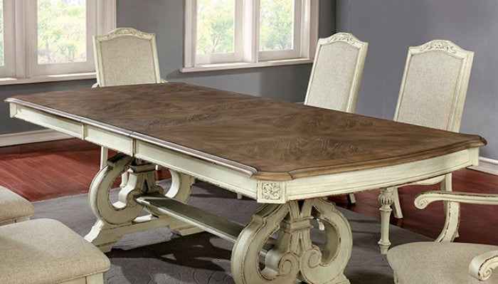 Arcadia Antique White 7-Piece Dining Room Set