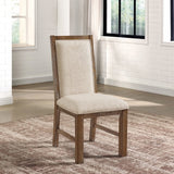 Monclova Rustic Oak/Beige Side Chair by Furniture of America at Eve Furniture