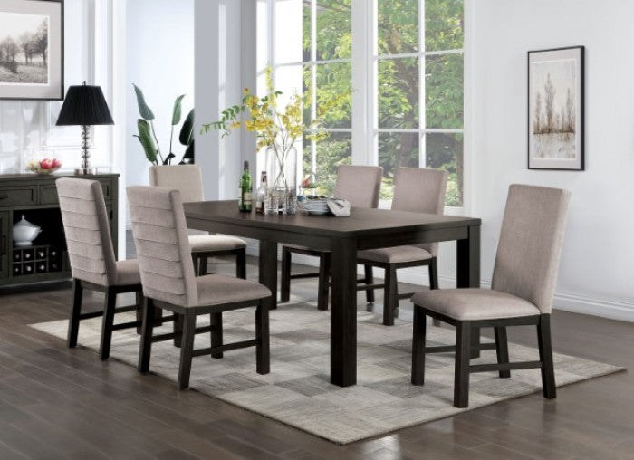 Umbria Antique Black/Gray 7-Piece Dining Room Set