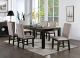 Umbria Antique Black/Gray 7-Piece Dining Room Set