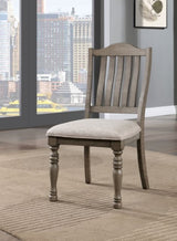 Newcastle Antique Gray/Gray Side Chair by Furniture of America at Eve Furniture