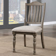 Newcastle Antique Gray/Gray Side Chair by Furniture of America at Eve Furniture