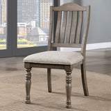 Newcastle Antique Gray/Gray Side Chair by Furniture of America at Eve Furniture