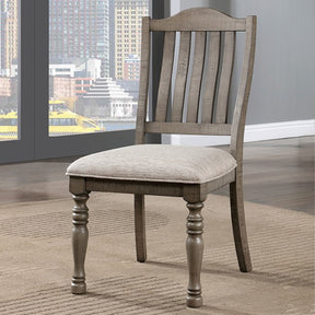Newcastle Antique Gray/Gray Side Chair by Furniture of America at Eve Furniture