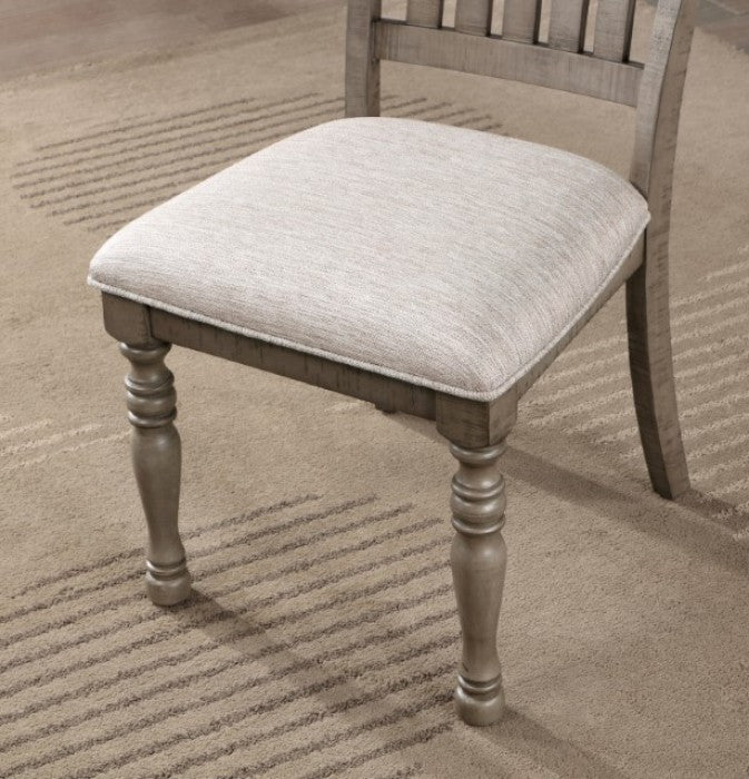 Newcastle Antique Gray/Gray Side Chair by Furniture of America at Eve Furniture