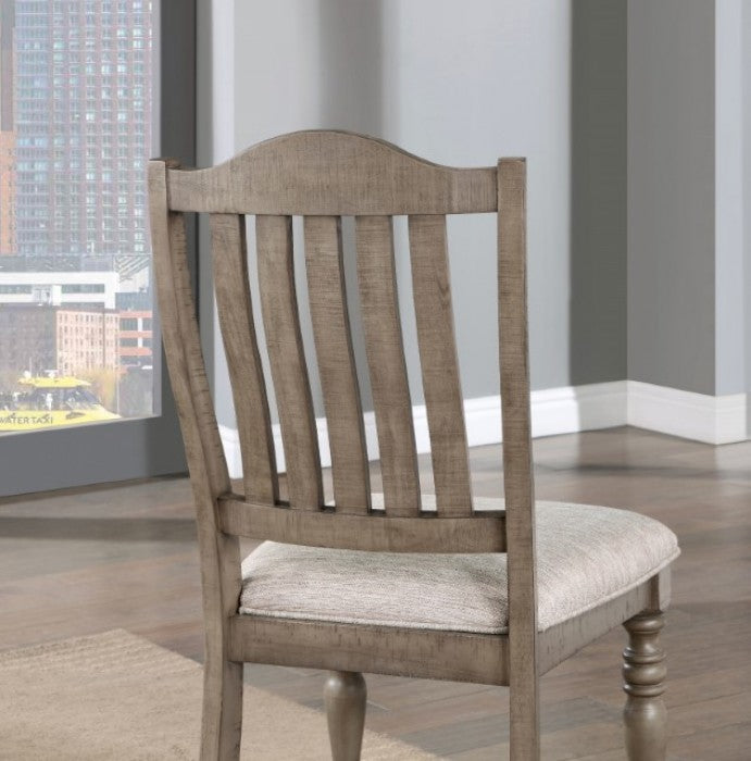Newcastle Antique Gray/Gray Side Chair by Furniture of America at Eve Furniture