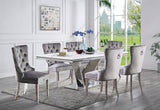 Valdevers Chrome 7-Piece Dining Room Set