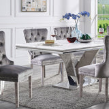 Valdevers Chrome 7-Piece Dining Room Set