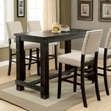 Sania Rustic/Antique Black 5-Piece Bar Table Set