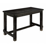 Sania Rustic Black Gray 5-Piece Counter Height Table Set